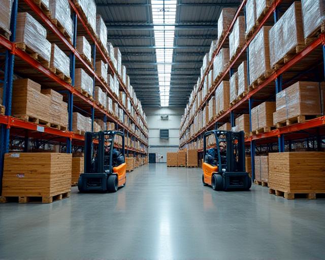 Inside our Oaks PA warehouse during inventory staging