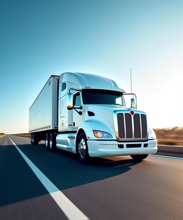 PENN Transport fleet truck on the road